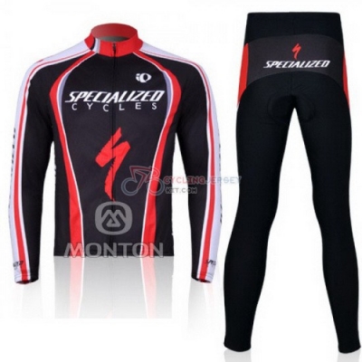 Specialized Cycling Jersey Kit Long Sleeve 2011 Red And Black