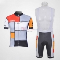 Santini Cycling Jersey Kit Short Sleeve 2011 White And Gray