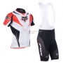 Fox Cycling Jersey Kit Short Sleeve 2013 White And Red