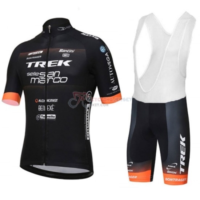 2018 Trek Selle San Marco Cycling Jersey Kit Short Sleeve Black