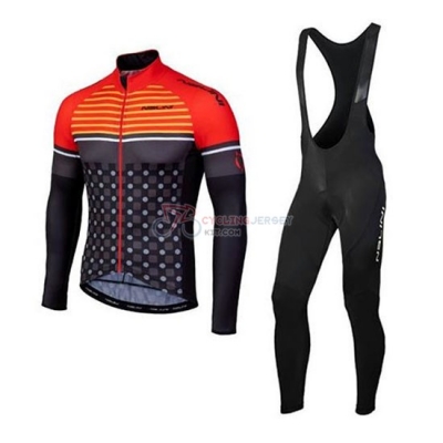 Nalini Cycling Jersey Kit Long Sleeve 2020 Orange Black