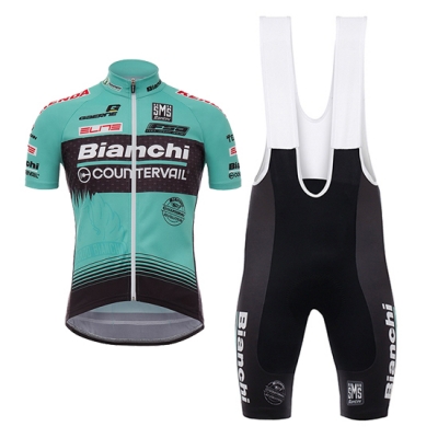 Bianchi Countervail Cycling Jersey Kit Short Sleeve 2017 green