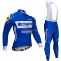 Deceuninck Quick Step Cycling Jersey Kit Long Sleeve 2019 Blue White