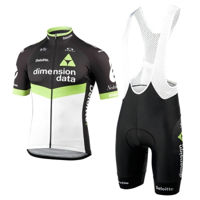 Dimension Data Cycling Jersey Kit Short Sleeve 2017 green and black
