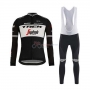 Trek Segafredo Cycling Jersey Kit Long Sleeve 2020 Black White