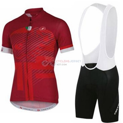 Castelli Cycling Jersey Kit Short Sleeve 2016 Red