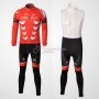 Castelli Cycling Jersey Kit Long Sleeve 2010 White And Red