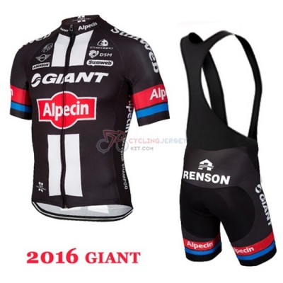 Giant Cycling Jersey Kit Short Sleeve 2016 Black And Red