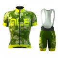 ALE Cycling Jersey Kit Short Sleeve 2016 Green And Yellow