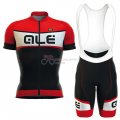ALE Cycling Jersey Kit Short Sleeve 2016 Red And Black