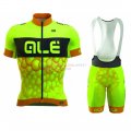 ALE Cycling Jersey Kit Short Sleeve 2016 Yellow And Black