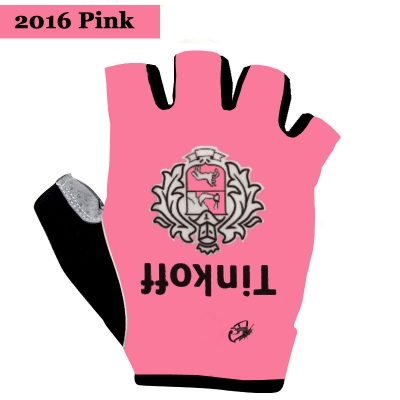 Cycling Gloves Saxo Bank Tinkoff 2016 rose