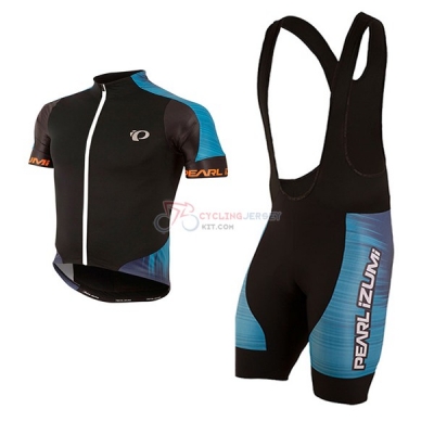Pearl Izumi Short Sleeve Cycling Jersey and Bib Shorts Kit 2017 black and blue