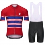 Steep Red Cycling Jersey Kit Short Sleeve 2021 Blue(3)