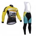 Lotto Cycling Jersey Kit Long Sleeve 2015 Black And Yellow