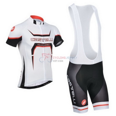Castelli Cycling Jersey Kit Short Sleeve 2014 White And Black
