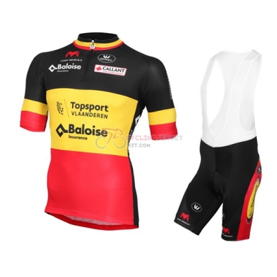 Topsport Cycling Jersey Kit Short Sleeve 2016 Yellow And Red [AR1964]