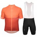 2018 Poc Cycling Jersey Kit Short Sleeve Orange