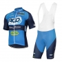 Ago Aqua Service Cycling Jersey Kit Short Sleeve 2017 blue