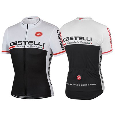 Castelli Cycling Jersey Kit Short Sleeve 2017 white and black