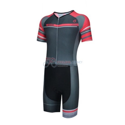 Emonder-triathlon Cycling Jersey Kit Short Sleeve 2019 Black Gray Red