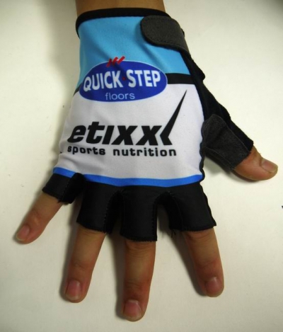 Cycling Gloves Quick Step 2015 white