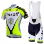 Tinkoff Cycling Jersey Kit Short Sleeve 2016 Black And Green