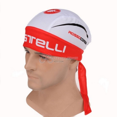 Castelli Cycling Scarf 2015 White And Red