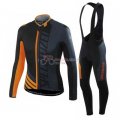 Specialized Cycling Jersey Kit Long Sleeve 2016 Orange And Gray