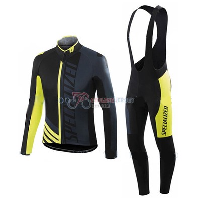 Specialized Cycling Jersey Kit Long Sleeve 2016 Black And Yellow