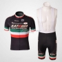 Katusha Cycling Jersey Kit Short Sleeve 2010 Black