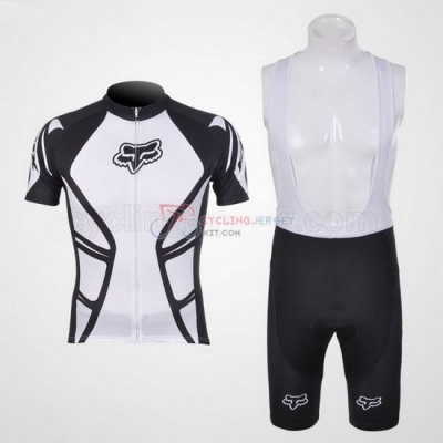 Fox Cycling Jersey Kit Short Sleeve 2011 White And Black