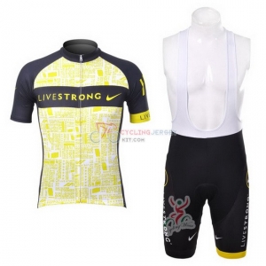 Livestrong Cycling Jersey Kit Short Sleeve 2012 Black And Yellow