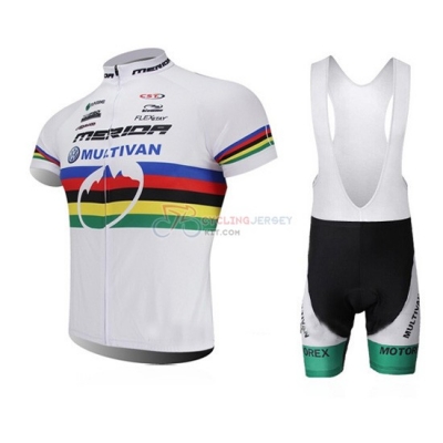 Merida Cycling Jersey Kit Short Sleeve 2015 White And Green