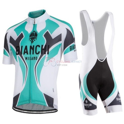 Bianchi Cycling Jersey Kit Short Sleeve 2016 Sky Blue And White