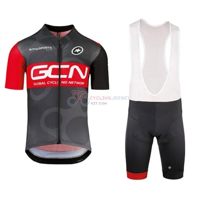 2018 Gcn Cycling Jersey Kit Short Sleeve Black and Red