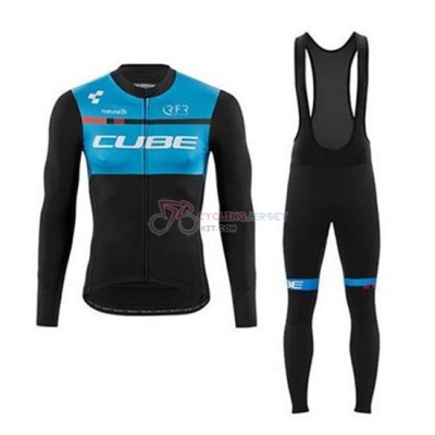Cube Cycling Jersey Kit Long Sleeve 2020 Black Blue