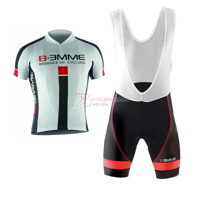 Biemme Identity Short Sleeve Cycling Jersey and Bib Shorts Kit 2017 white and red