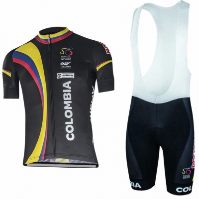 Colombia Cycling Jersey Kit Short Sleeve 2017 white