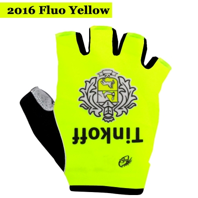 Cycling Gloves Saxo Bank Tinkoff 2016 yellow