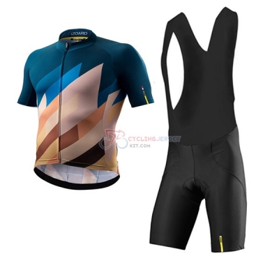 Izoaro Short Sleeve Cycling Jersey and Bib Shorts Kit 2017 marron
