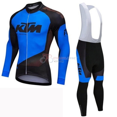 KTM Cycling Jersey Kit Long Sleeve 2019 Black Blue