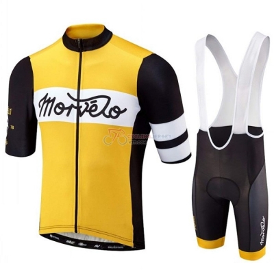 Morvelo Cycling Jersey Kit Short Sleeve 2020 Black Yellow