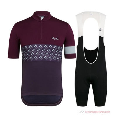 Rapha Cycling Jersey Kit Short Sleeve 2021 Dark Purple
