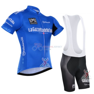 Tour de Italia Cycling Jersey Kit Short Sleeve 2016 Blue And White