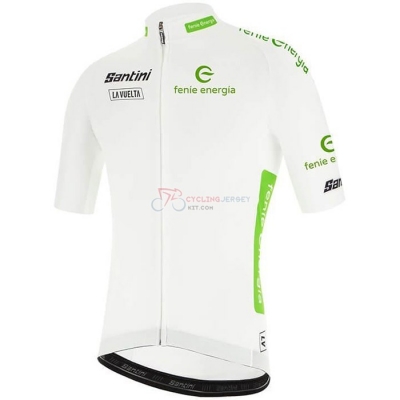 Vuelta Espana Cycling Jersey Kit Short Sleeve 2020 White