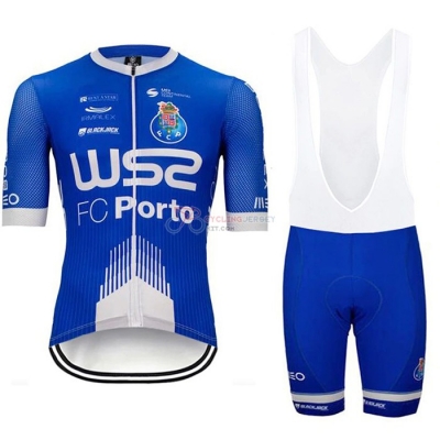 W52-FC Porto Cycling Jersey Kit Short Sleeve 2020 Blue White