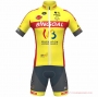 Wallonie Bruxelles Cycling Jersey Kit Short Sleeve 2021 Yellow