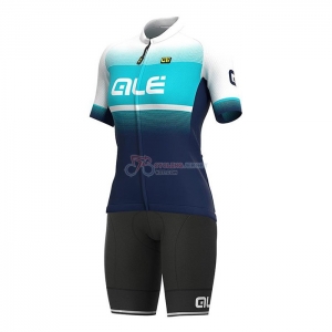 Women ALE Cycling Jersey Kit Short Sleeve 2021 Light Blue