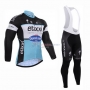 Quick Step Cycling Jersey Kit Long Sleeve 2015 Black And White
